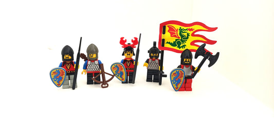 LEGO® Sortiment Minifiguren 5x Castle Kingdoms Drachenritter mit Schwert und Schild