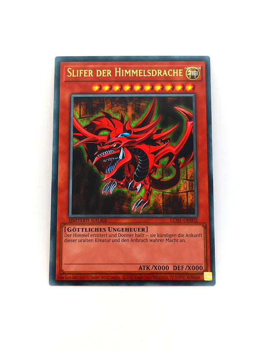 Yu-Gi-Oh!
Slifer der Himmelsdrache
- LC01-DE002 - Limitierte Auflage - Ultra Rare