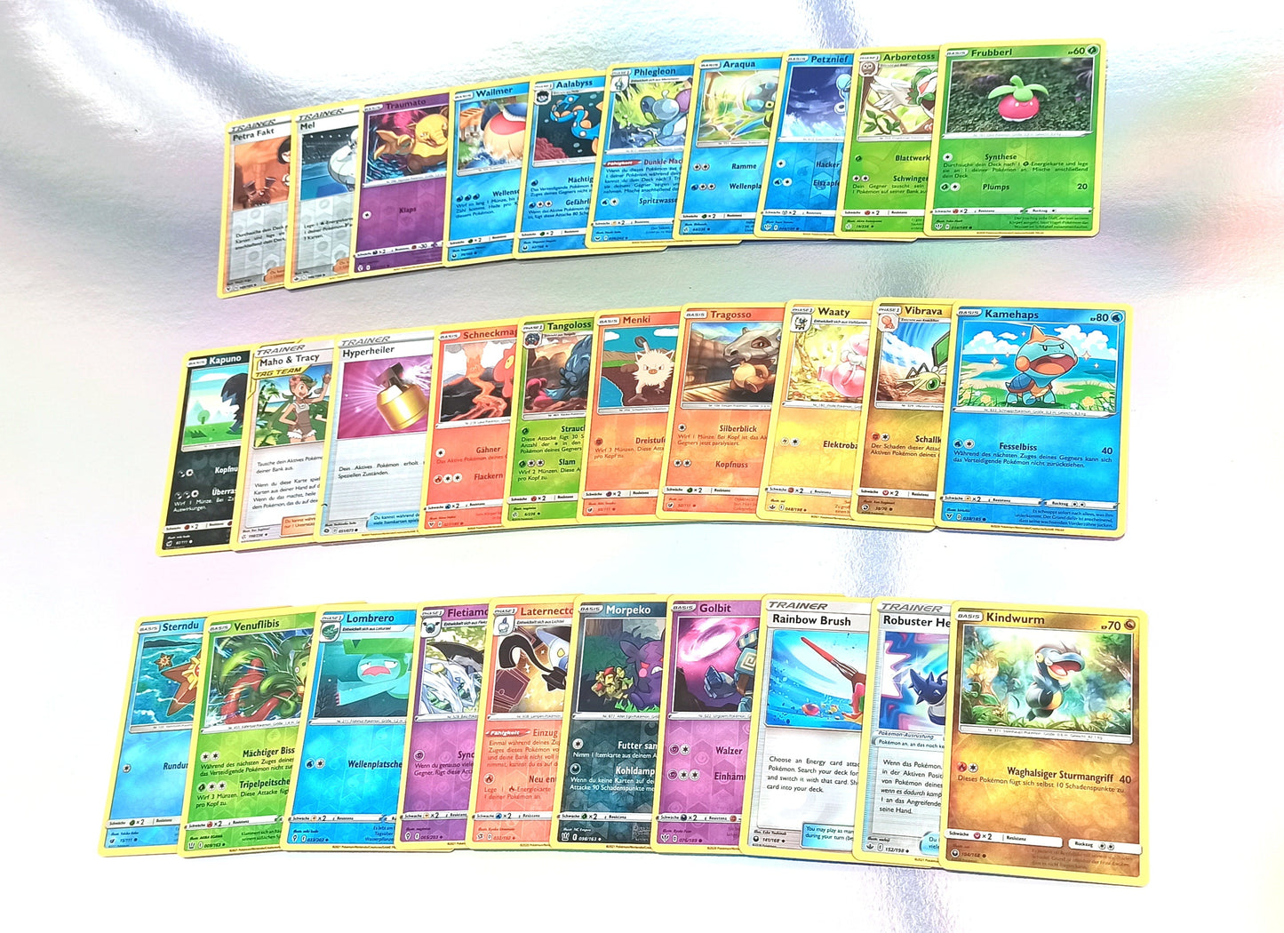 30 Pokémon-Karten REVERSE HOLO - Deutsch - Sortiert und zufällig gemischt