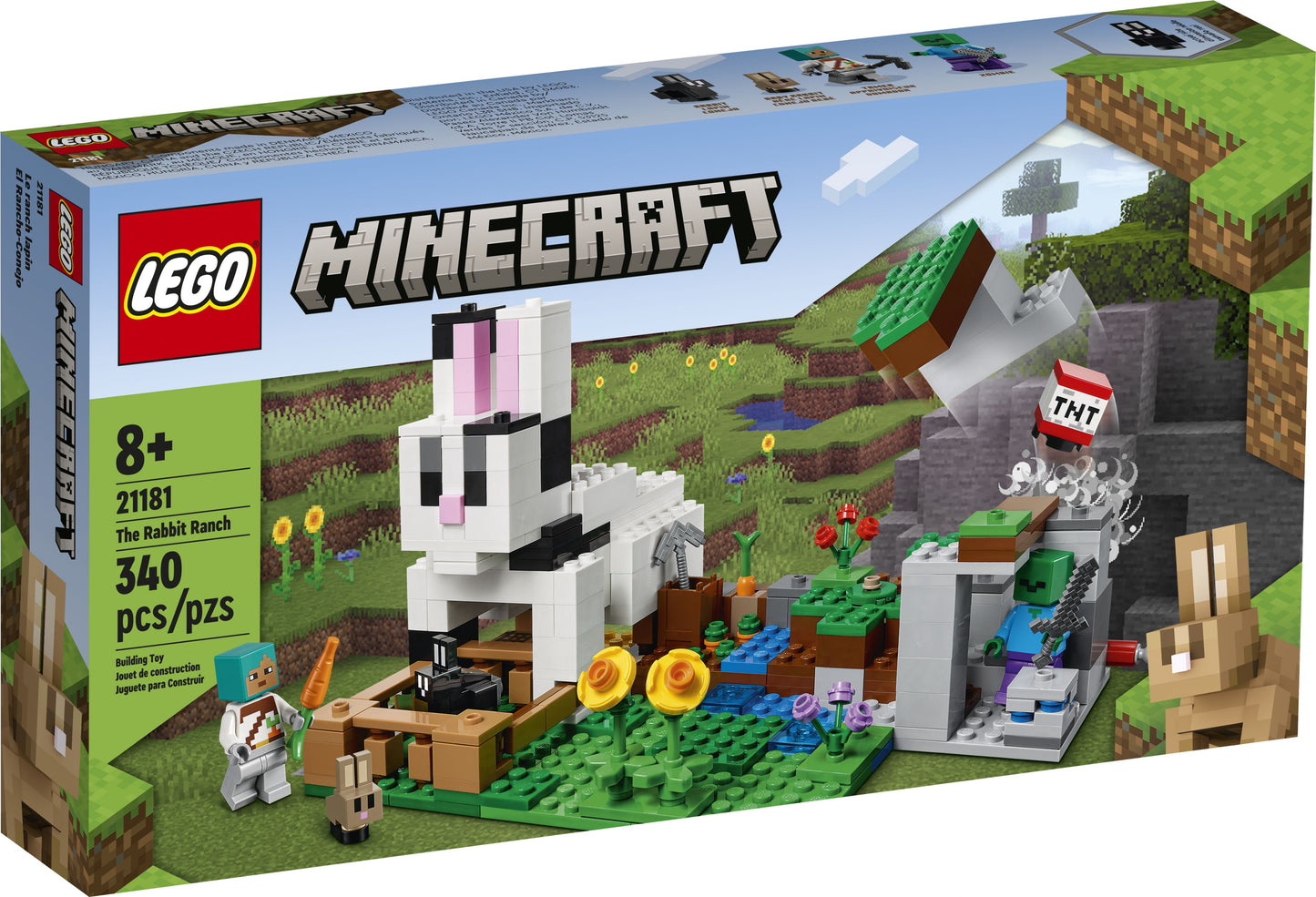 LEGO® Minecraft 21181 Die Kaninchenranch - 340 Teile