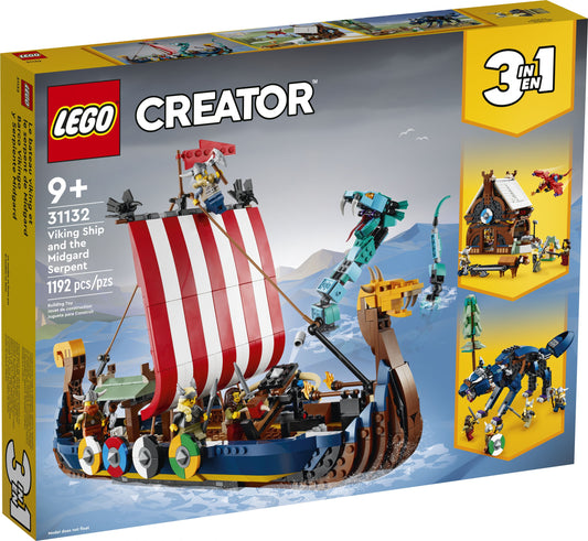 LEGO® Creator 31132 Wikingerschiff mit Midgardschlange - 1192 Teile