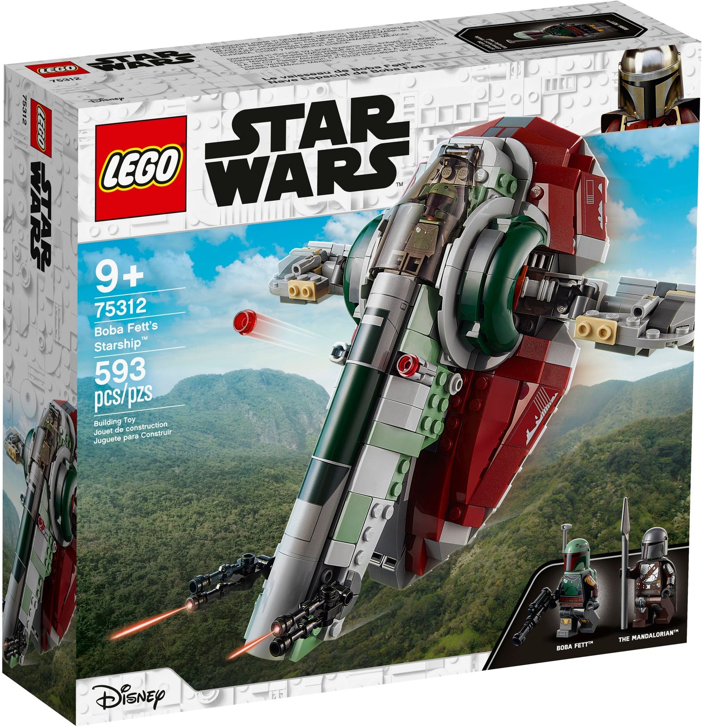 LEGO® Star Wars 75312 Boba Fetts Starship™ - 593 Teile