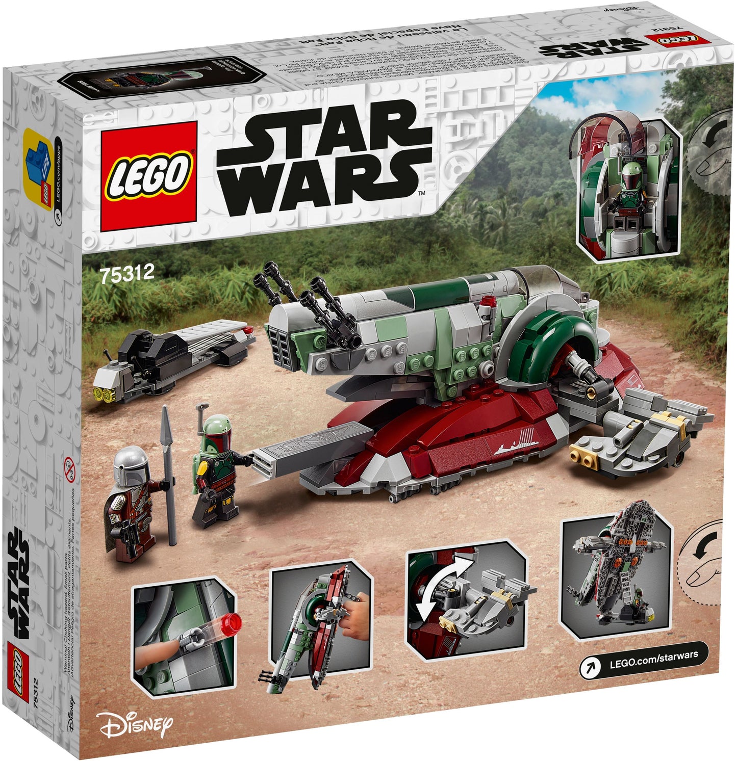 LEGO® Star Wars 75312 Boba Fetts Starship™ - 593 Teile
