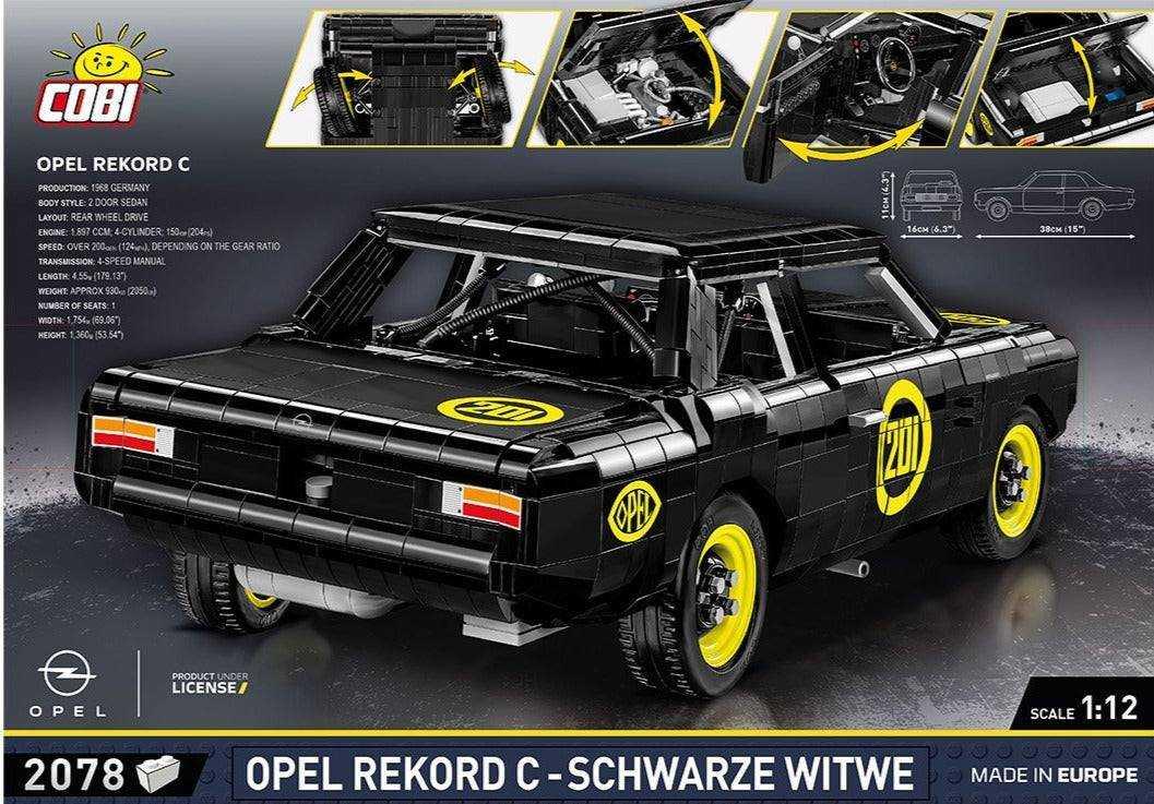 COBI 24333 - Autos Maßstab 1:12 - Opel Rekord C Schwarze Witwe - Peer Online Shop