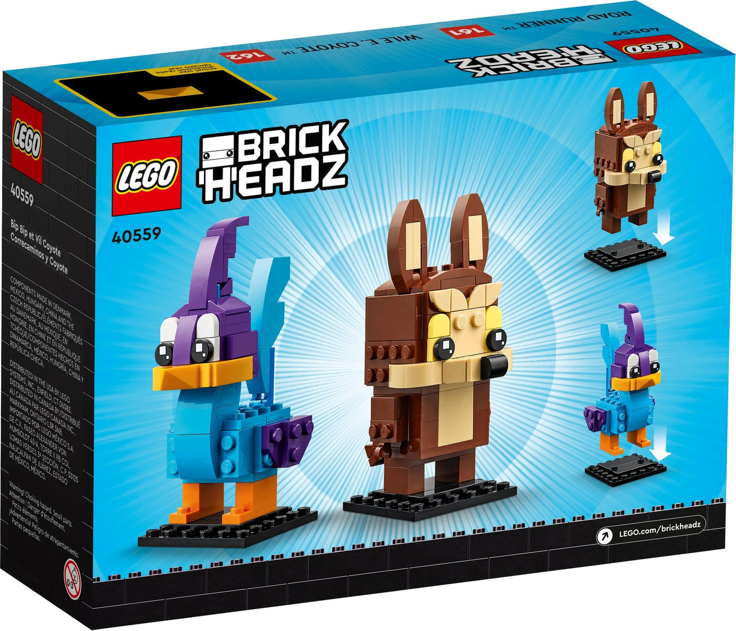 LEGO® BrickHeadz 40559 Road Runner & Wile E. Coyote - 205 Teile - Peer Online Shop