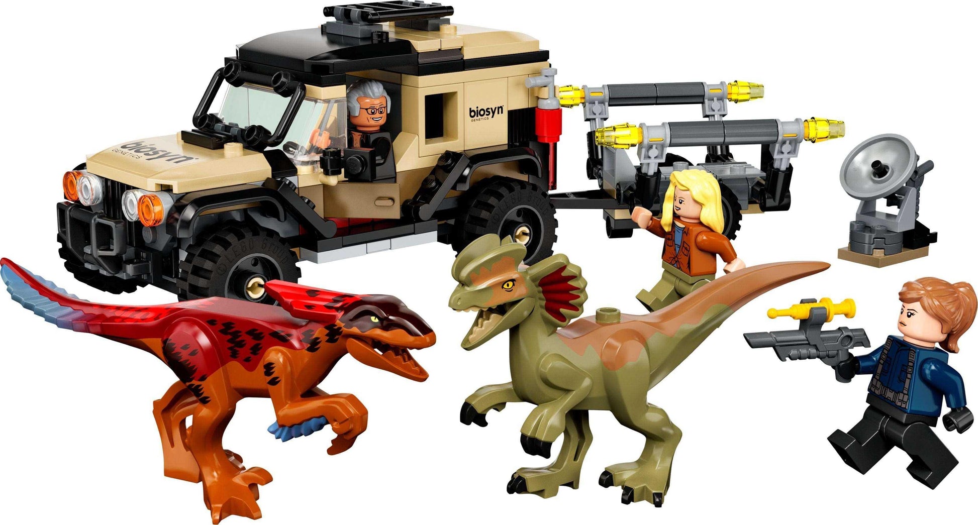 LEGO® Jurassic World 76951 Pyroraptor & Dilophosaurus Transport - 254 Teile - Peer Online Shop