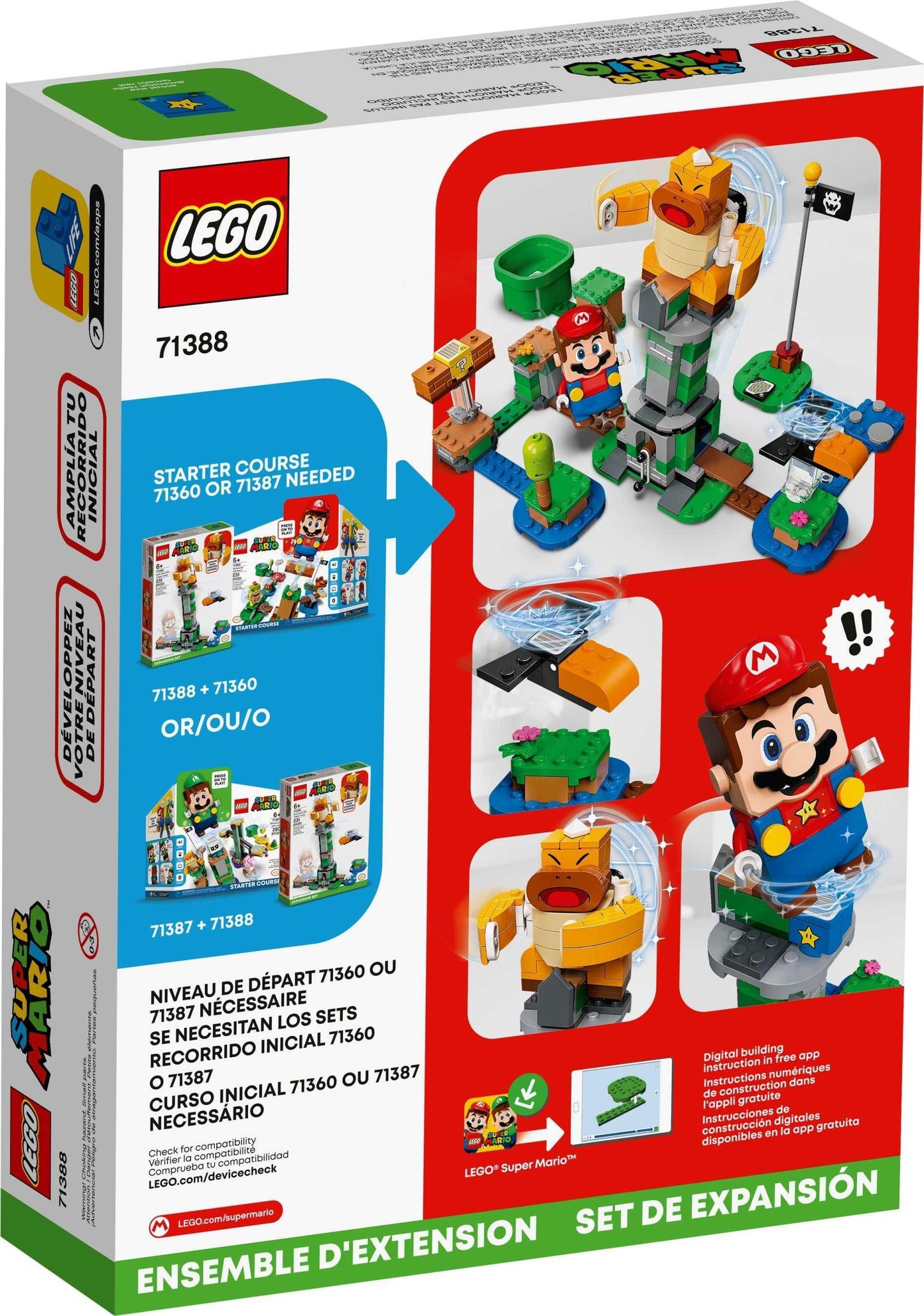 LEGO® Super Mario 71388 Kippturm mit Sumo-Bruder-Boss – Erweiterungsset - 231 Teile - Peer Online Shop