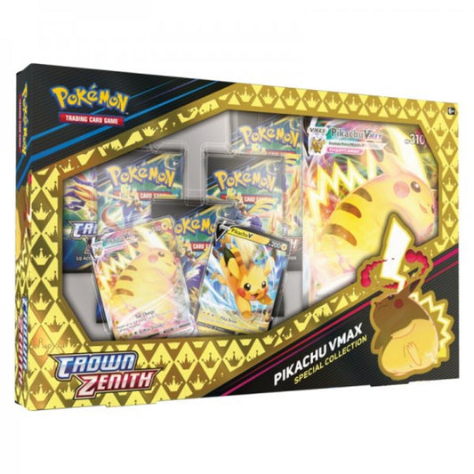 Pokemon Crown Zenith: Pikachu-VMAX Special-Collection (ENGLISCH) - 4 Booster Packs