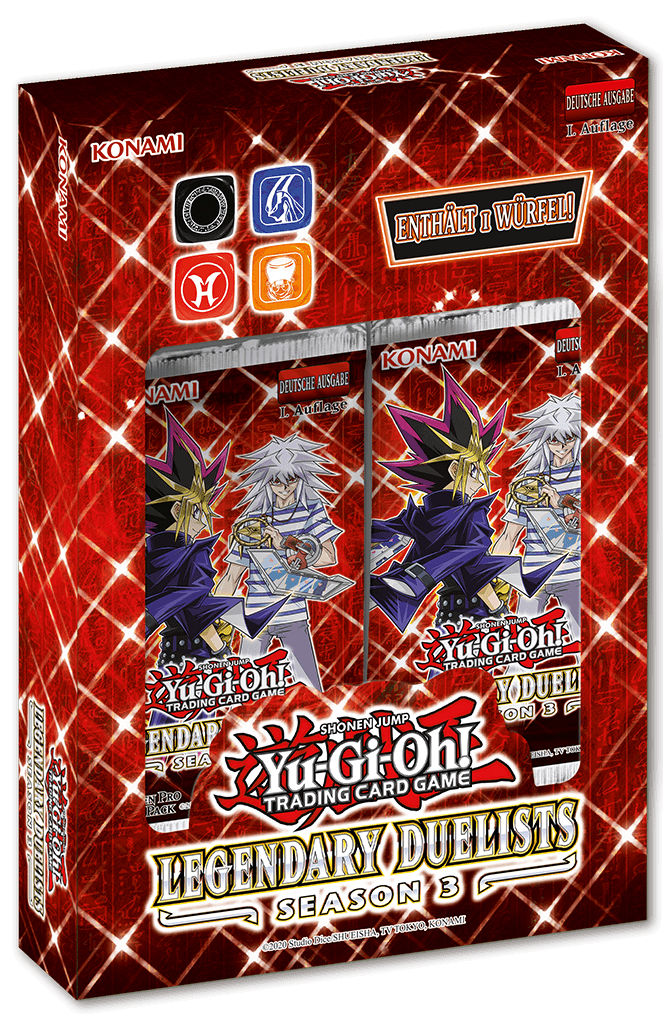 Yu-Gi-Oh! Legendary Duelists: Season 3 - 1. Auflage Box - 2 Booster - Deutsche Karten - Peer Online Shop